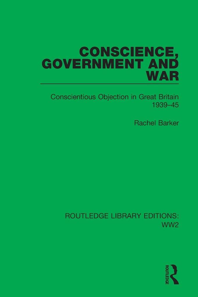 Conscience Government and War