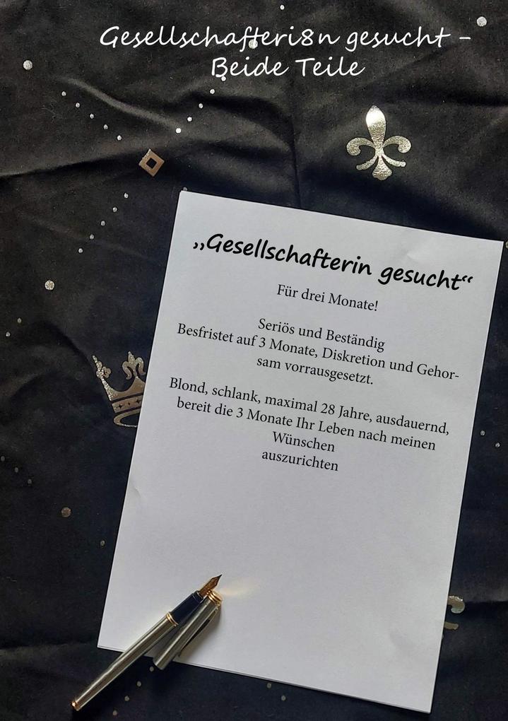 'Gesellschafterin gesucht' - Beide Teile