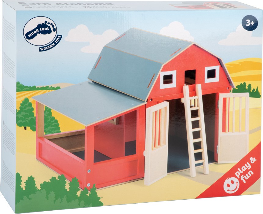 Small foot 8555 - Scheune Alabama Holz 52x37x35cm