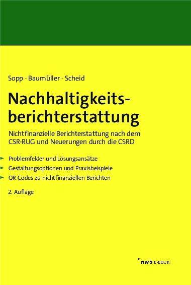 Nachhaltigkeitsberichterstattung - Karina Sopp/ Josef Baumüller/ Oliver Scheid
