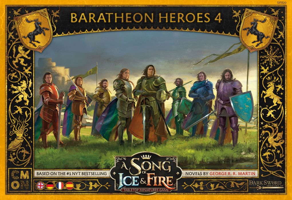 CMON - A Song of Ice & Fire - Baratheon Heroes 4 Helden von Haus Baratheon 4