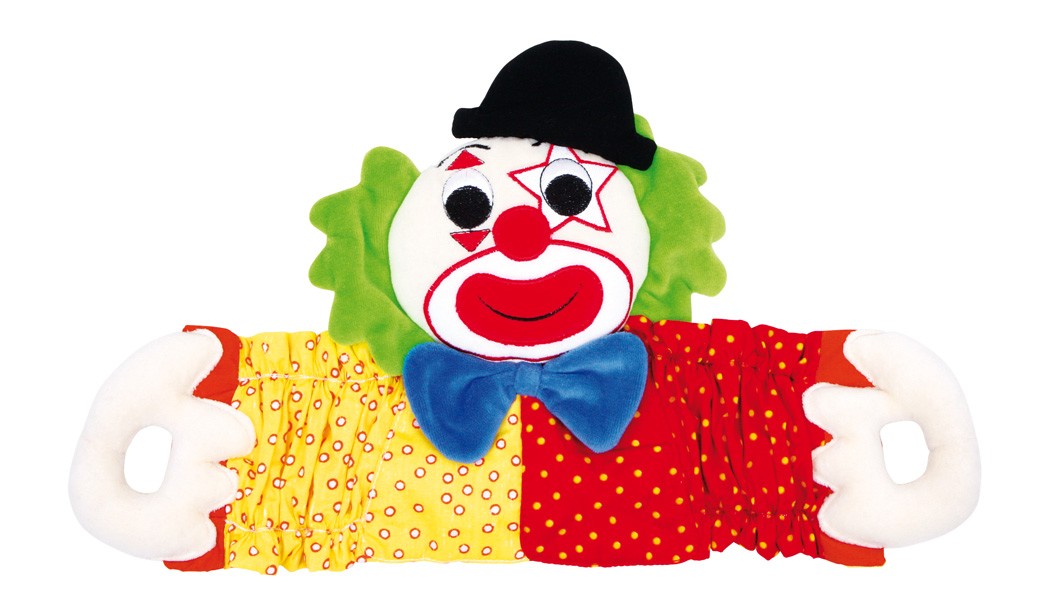 Small foot 6413 - Zieh-Clown Expander-Clown Stoff Motorikspielzeug