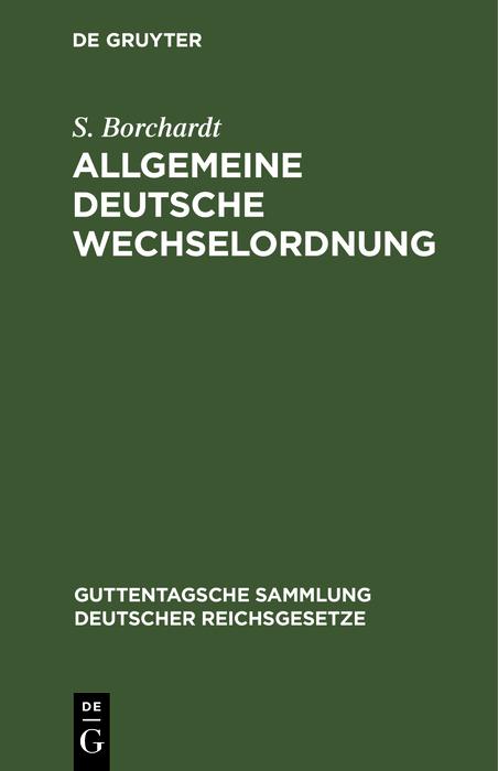 Allgemeine Deutsche Wechselordnung