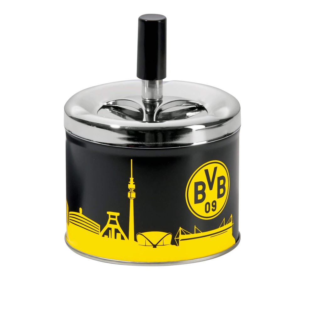 Borussia Dortmund - BVB Aschenbecher mit Deckel Metall