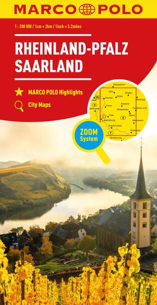 MARCO POLO Regionalkarte Deutschland 10 Rheinland-Pfalz Saarland 1:200.000