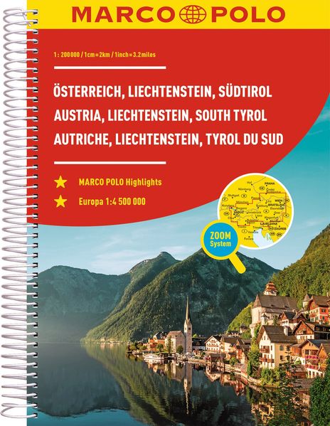 Mairdumont Marco Polo Reiseatlas Österreich Liechtenstein Südtirol 1, 200.000
