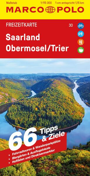 MARCO POLO Freizeitkarte 30 Saarland Obermosel Trier 1:115.000
