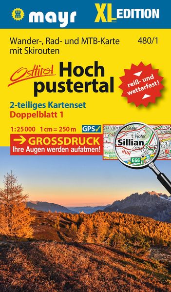 Mayr Wanderkarte Hochpustertal XL (2-Karten-Set) 1:25.000