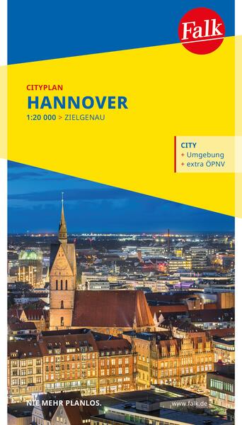 Falk Cityplan Hannover 1:23.000