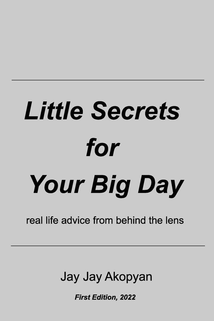 Little Secrets for Your Big Day