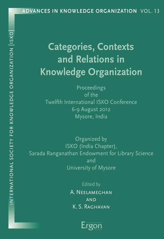 Categories Contexts and Relations in Knowledge Organization