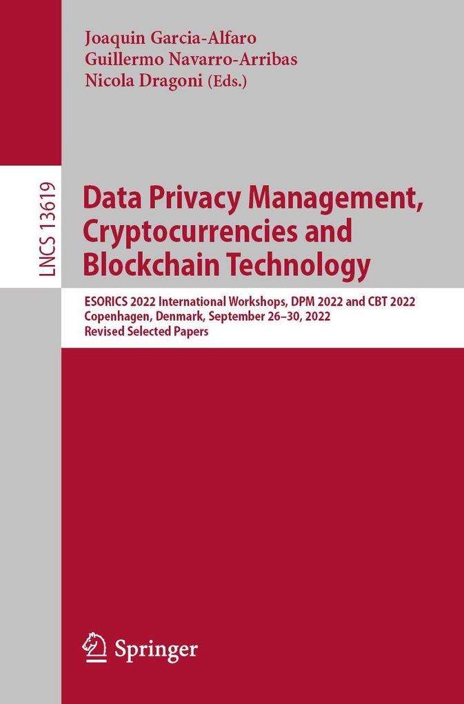 Data Privacy Management Cryptocurrencies and Blockchain Technology
