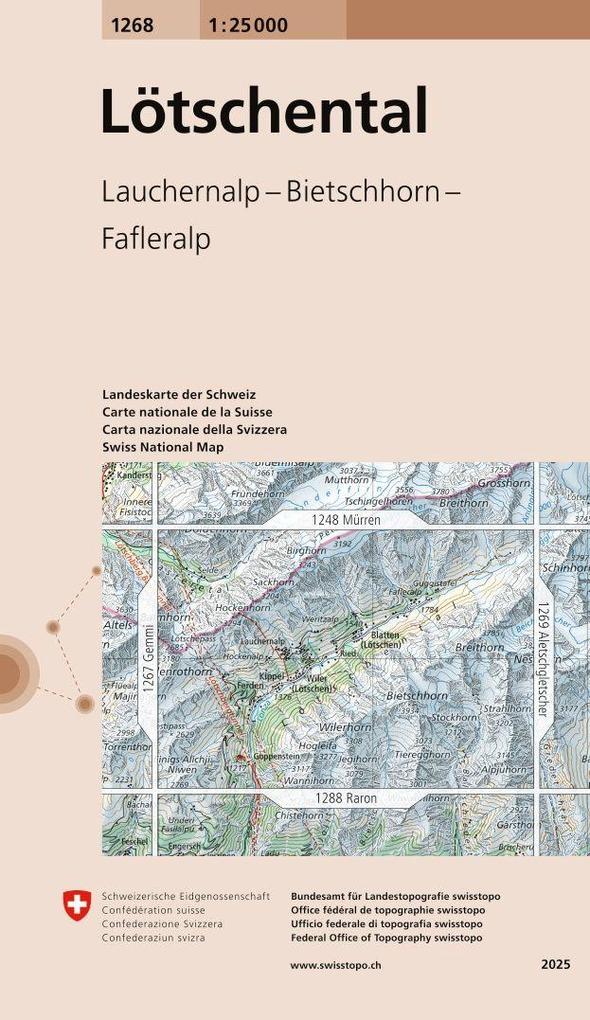 Swisstopo 1 : 25 000 Lötschental