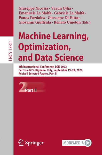 Machine Learning Optimization and Data Science
