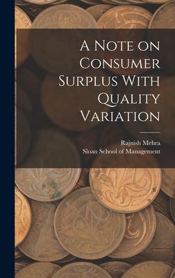A Note on Consumer Surplus With Quality Variation