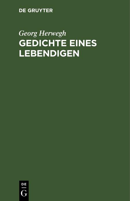 Gedichte eines Lebendigen