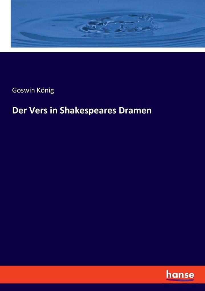 Der Vers in Shakespeares Dramen