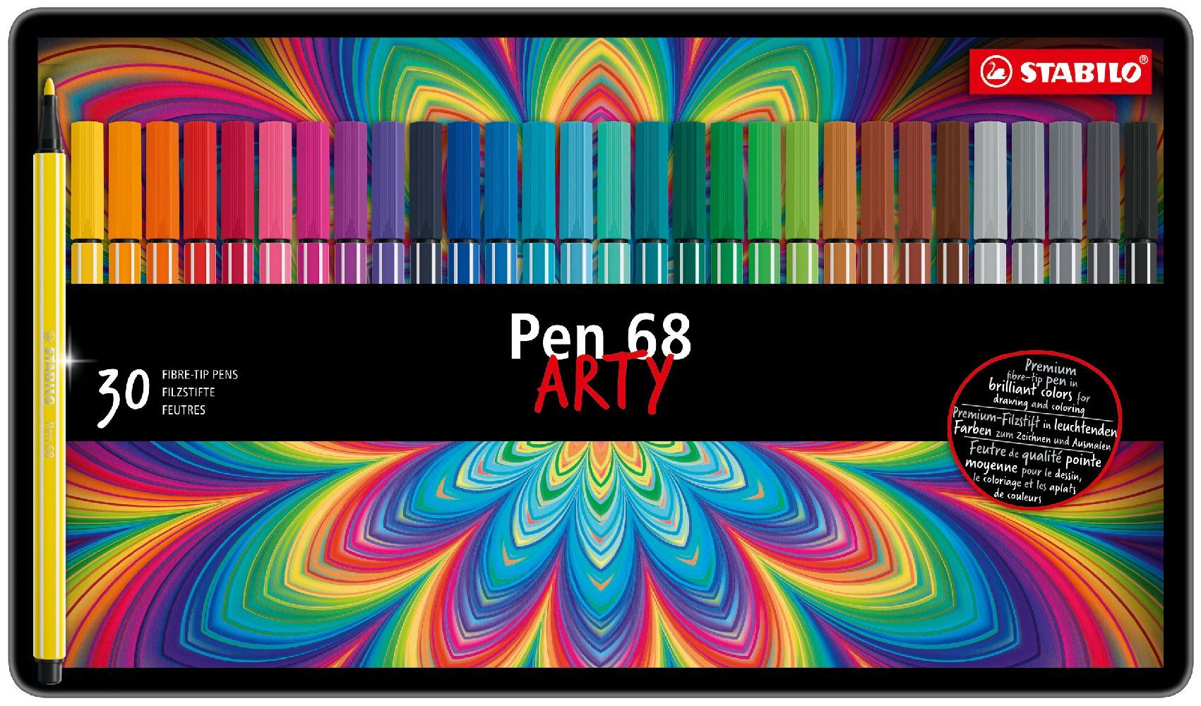 STABILO -  Fasermaler Pen 68 1mm 6830-6 30 Farben