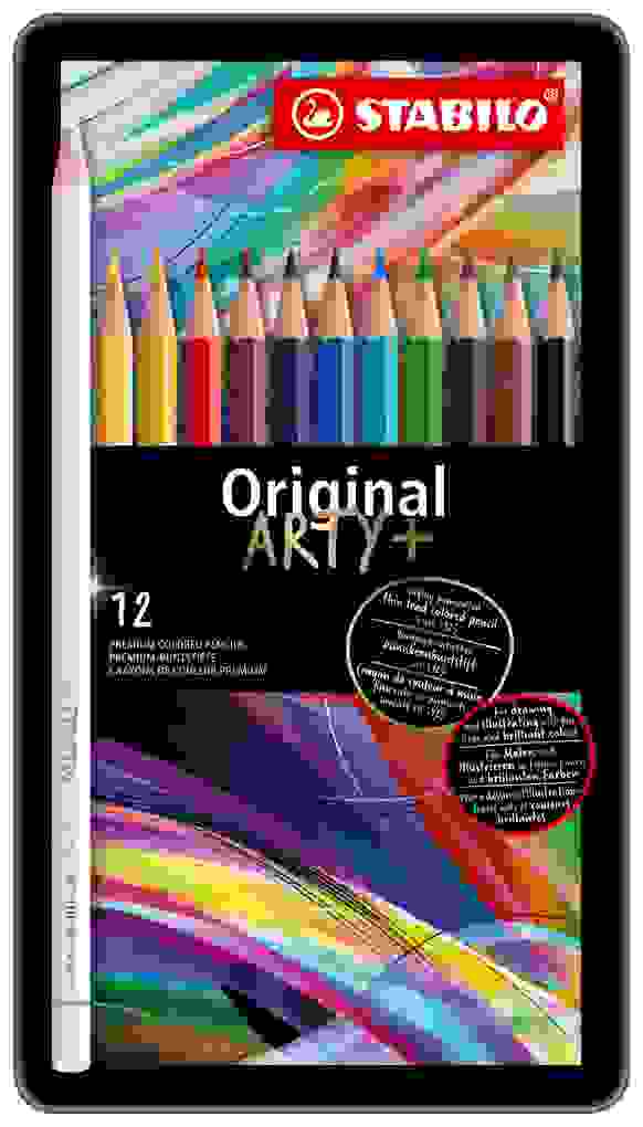 STABILO Buntstift Premium-Buntstift Original - ARTY+ 12er Metalletui