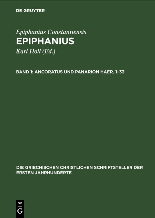 Ancoratus und Panarion Haer. 1-33