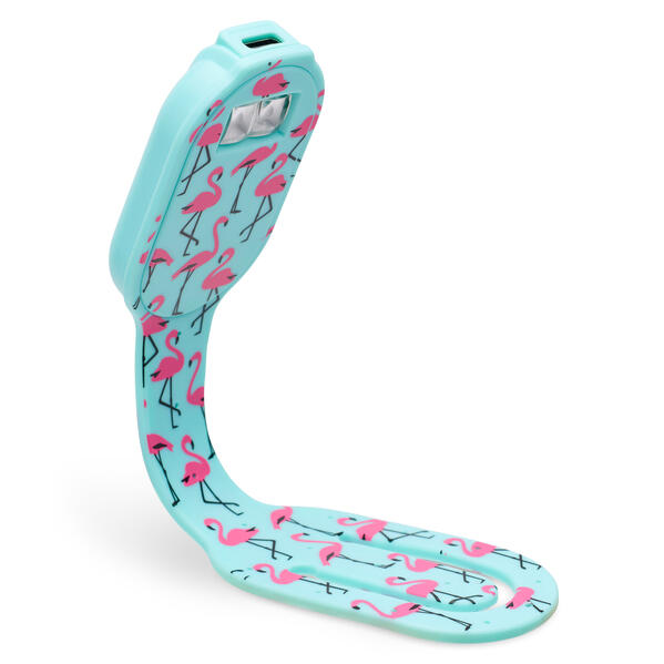 Flexilight RC (Flamingo) - wiederaufladbares Leselicht - 2 in 1 Leselampe & Lesezeichen - LED Leselicht - Geschenk für Leser Buchliebhaber - Deutsche Ausgabe