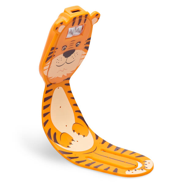 Flexilight Pals RC (Tiger) - wiederaufladbares Leselicht - 2 in 1 Leselampe & Lesezeichen - LED Leselicht - Geschenk für Leser Buchliebhaber - Deutsche Ausgabe