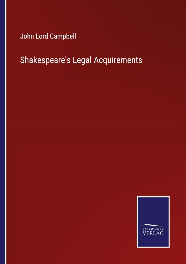 Shakespeare's Legal Acquirements
