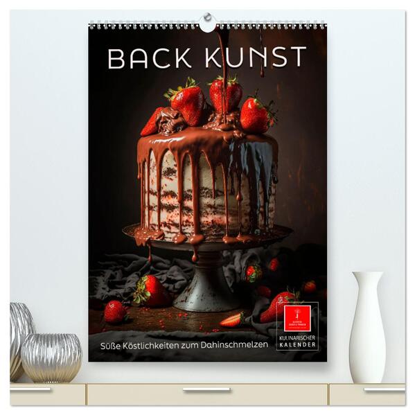 Back Kunst - Süße Köstlichkeiten zum Dahinschmelzen (hochwertiger Premium Wandkalender 2024 DIN A2 hoch) Kunstdruck in Hochglanz