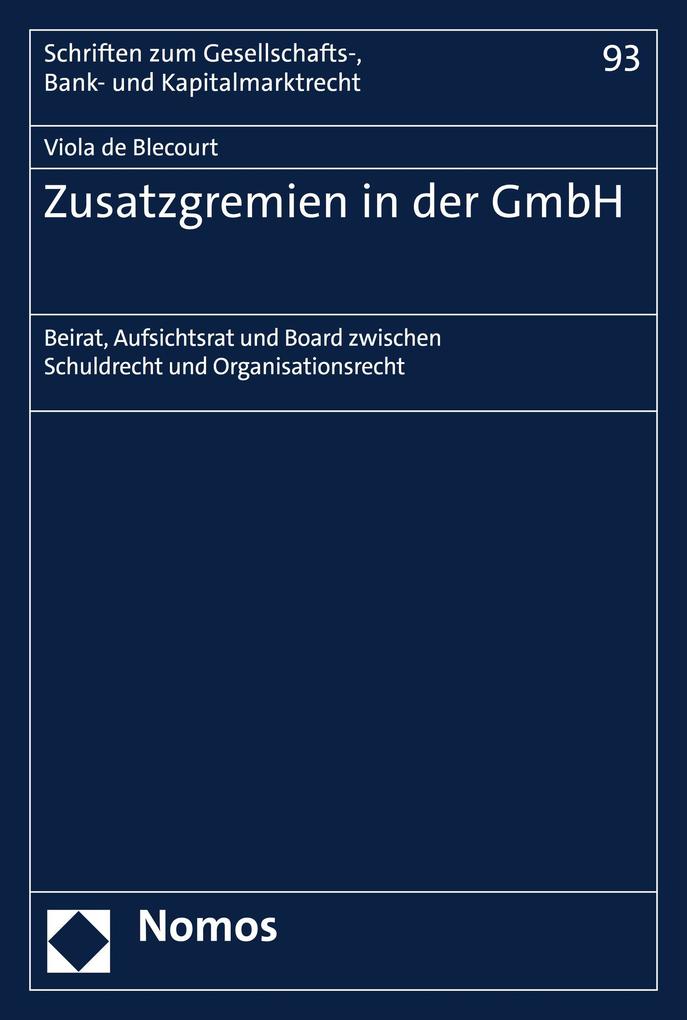 Zusatzgremien in der GmbH