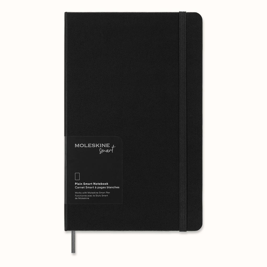 Moleskine Smart Notebook Large Plain Black Hard Cover (5 x 8.25)