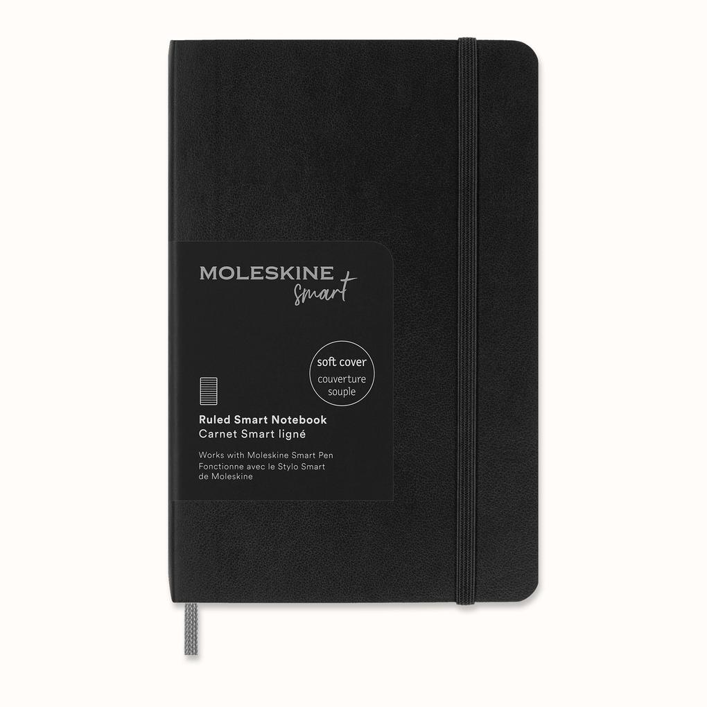 Moleskine Smart Notebook Pocket Ruled Black Soft Cover (3.5 x 5.5)
