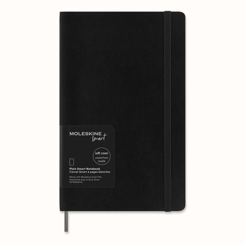 Moleskine Smart Notebook Large Plain Sapphire Blue Soft Cover (5 x 8.25)