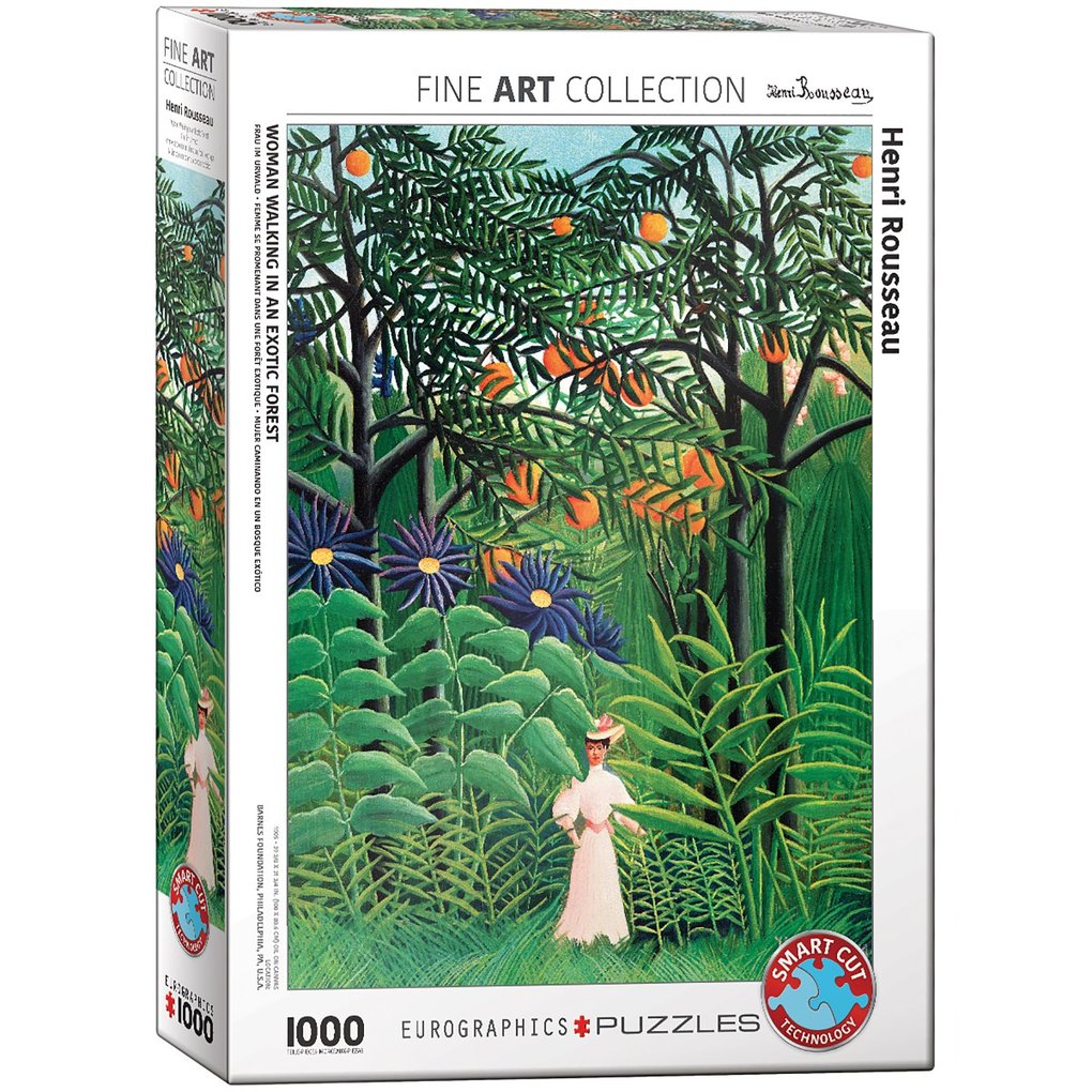Eurographics Woman In An Exotic Forest By Henri Rousseau (Puzzle)