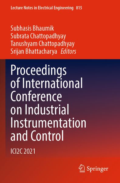 Proceedings of International Conference on Industrial Instrumentation and Control