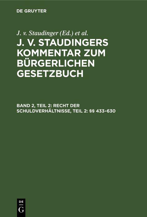 Recht der Schuldverhältnisse Teil 2: §§ 433-630