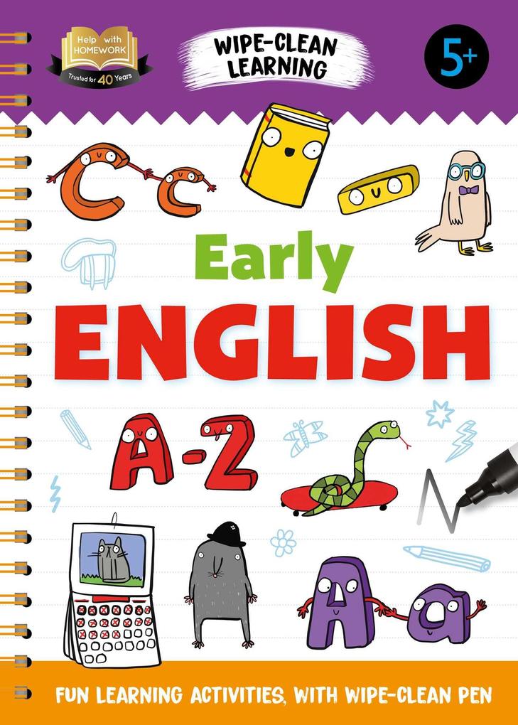 Help with Homework Early English: Fun Learning Activities with Wipe-Clean Pen