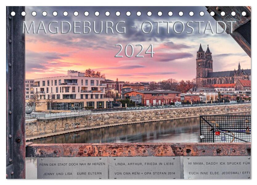 Magdeburg - Ottostadt (Tischkalender 2024 DIN A5 quer) CALVENDO Monatskalender
