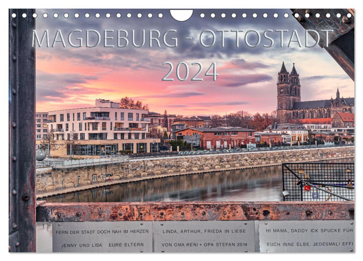 Magdeburg - Ottostadt (Wandkalender 2024 DIN A4 quer) CALVENDO Monatskalender