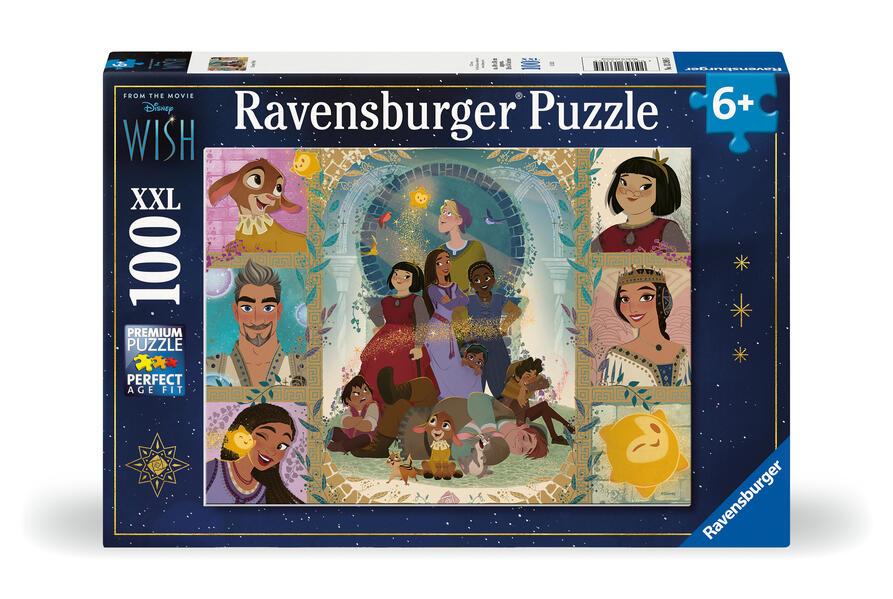 Ravensburger Kinderpuzzle 13389 - Disney Wish - 100 Teile XXL Disney Wish Puzzle für Kinder ab 6 Jahren