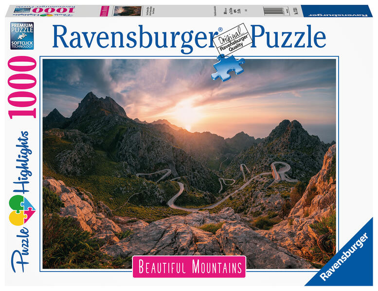 Ravensburger Puzzle - Serra de Tramuntana Mallorca - 1000 Teile Puzzle Beautiful Mountains Collection für Erwachsene und Kinder ab 14 Jahren