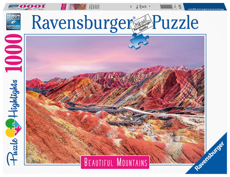 Ravensburger Puzzle - Regenbogenberge China - 1000 Teile Puzzle Beautiful Mountains Collection für Erwachsene und Kinder ab 14 Jahren