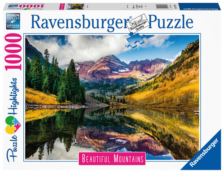Ravensburger Puzzle - Aspen Colorado - 1000 Teile Puzzle Beautiful Mountains Collection für Erwachsene und Kinder ab 14 Jahren