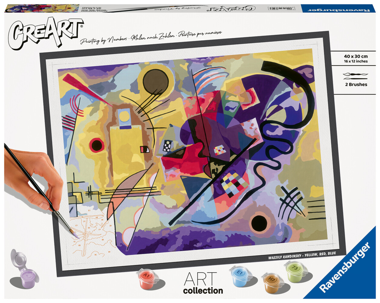 Ravensburger - ART Collection: Yellow Red Blue Kandinsky