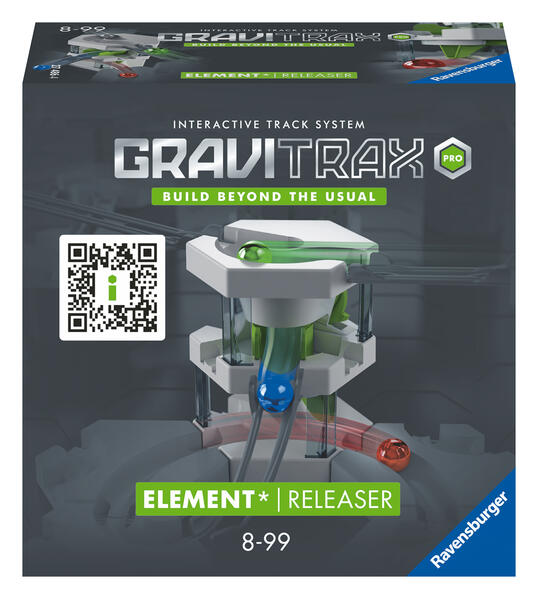 Ravensburger GraviTrax PRO Element Releaser - Zubehör für das Kugelbahnsystem. Kombinierbar mit allen GraviTrax Produktlinien Starter-Sets Extensions & Elements Konstruktionsspielzeug ab 8 J.