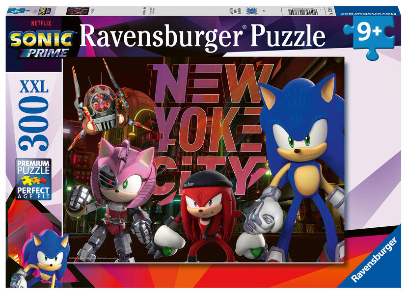 Ravensburger Kinderpuzzle 13384 - Die Parallelwelt - 300 Teile XXL Sonic Puzzle für Kinder ab 9 Jahren