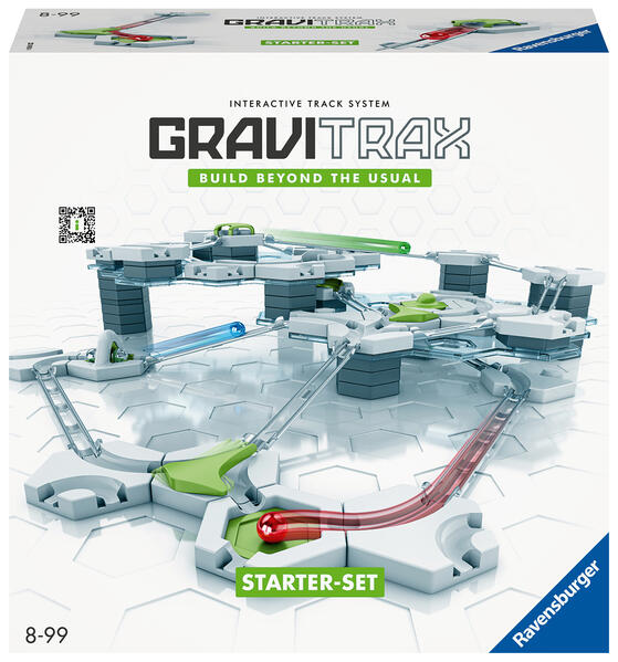 Ravensburger GraviTrax Starter-Set. Interaktives Kugelbahnsystem Konstruktionsspielzeug für Kinder ab 8 Jahren. Kombinierbar mit allen Produktlinien Starter-Sets Extensions und Elements für das GraviTrax Kugelbahnsystem.