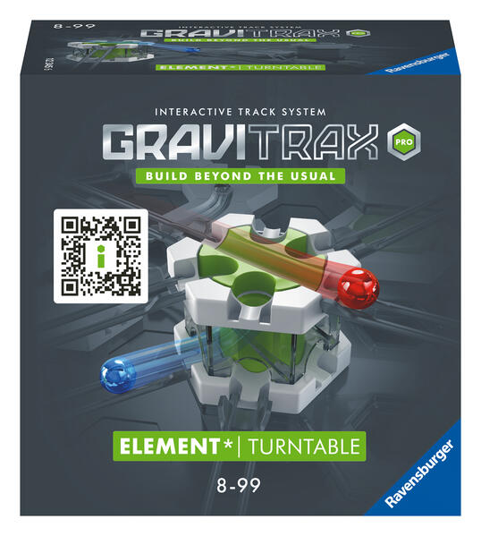 Ravensburger GraviTrax PRO Element Turntable - Zubehör für das GraviTrax Kugelbahnsystem. Kombinierbar mit allen GraviTrax Produktlinien Starter-Sets Extensions & Elements Konstruktion ab 8 Jahren