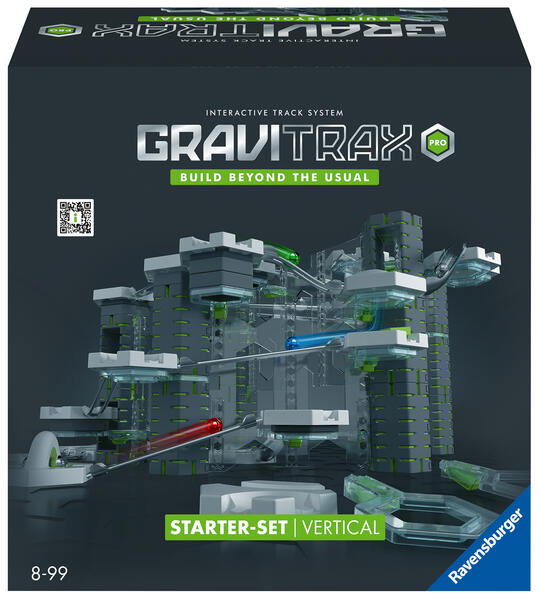 Ravensburger GraviTrax PRO Starter-Set Vertical. Interaktives Kugelbahnsystem Konstruktionsspielzeug ab 8 Jahren. Kombinierbar mit allen GraviTrax Produktlinien Starter-Sets Extensions & Elements