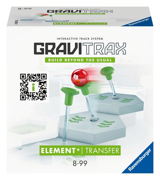Ravensburger GraviTrax Element Transfer - Zubehör für das Kugelbahnsystem. Kombinierbar mit allen GraviTrax Produktlinien Starter-Sets Extensions und Elements Konstruktionsspielzeug ab 8 Jahren