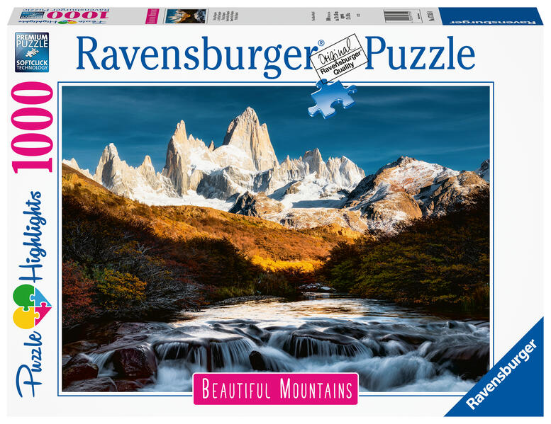 Ravensburger Puzzle - Fitz Roy Patagonien - 1000 Teile Puzzle Beautiful Mountains Collection für Erwachsene und Kinder ab 14 Jahren